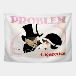 Turkish PROBLEM Cigarettes 1912 by Hans Rudi Erdt Vintage German Plakatstil Advertisement Tapestry