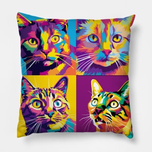 Javanese Cat Pop Art - Cat Lover Gift Pillow