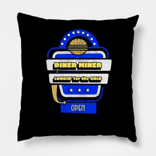 Diner Miner Pillow