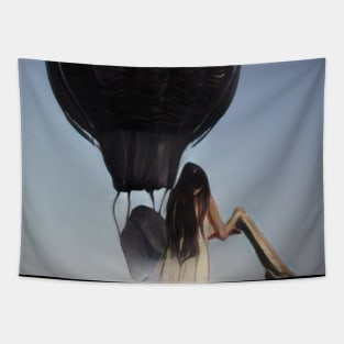 Air Baloon Woman Geek Designer Dune Stika Artistic Anime Style Tapestry