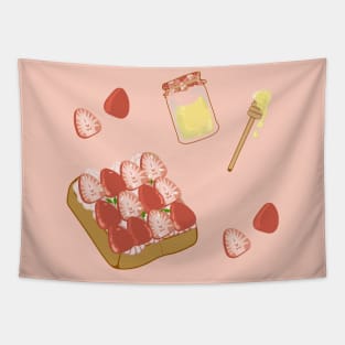 Strawberry Cream Bread Tapestry