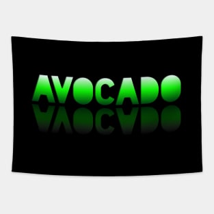 Avocado - Healthy Lifestyle - Foodie Food Lover - Graphic Typography Tapestry