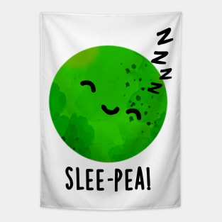 Slee-pea Cute Sleeping Pea Pun Tapestry