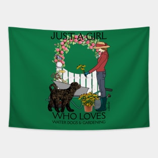 Just a Girl - Brown Retriever Tapestry