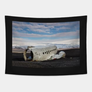 Sólheimasandur United States Navy Douglas Super DC-3, Iceland Tapestry