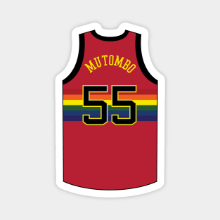 Dikembe Mutombo Denver Jersey Qiangy Magnet