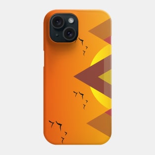 mountains landscape at sunset Phone Case