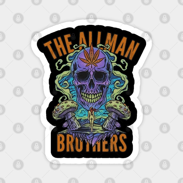 Emboss the allman brothers Magnet by 29Butterfly_Studio