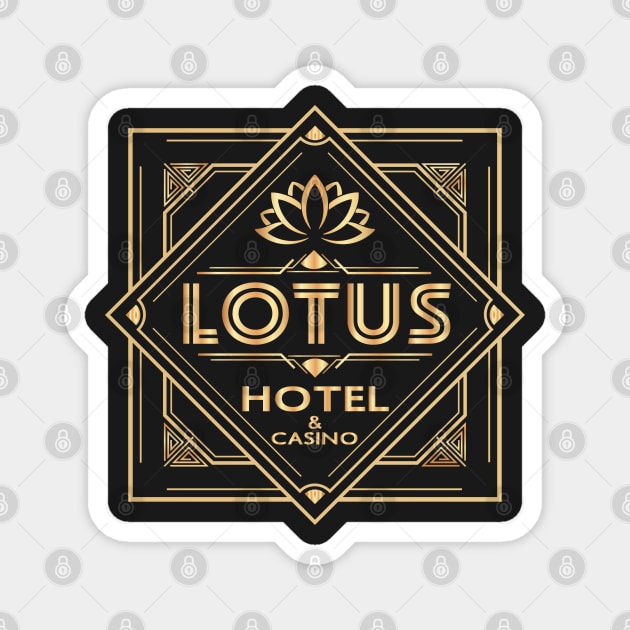 Lotus Hotel - Percy Jackson inspired design Magnet by NxtArt