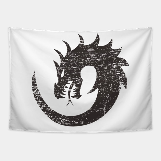 Ouroboros Vintage Tapestry by Mandra