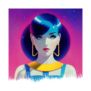 Retrofuturistic Girl T-Shirt