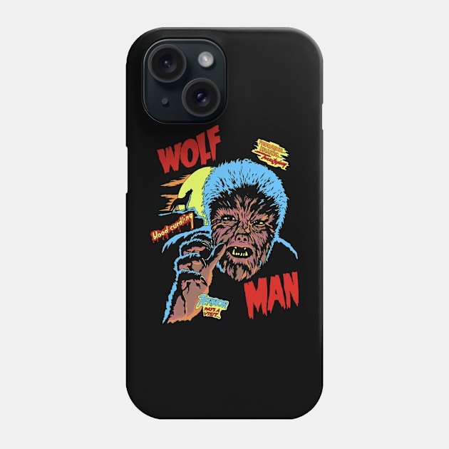 wolf man vintage movie Phone Case by Brunocoffee.id