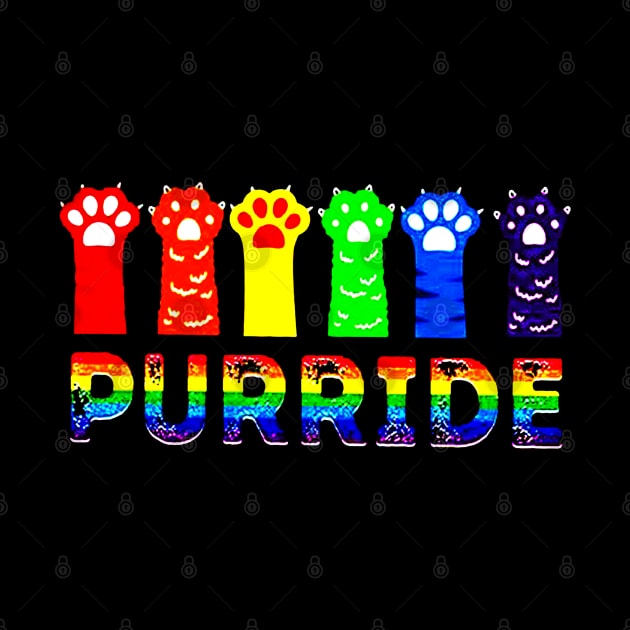 Purride Funny Cat Lovers LGBT Pride Awareness by harryq3385