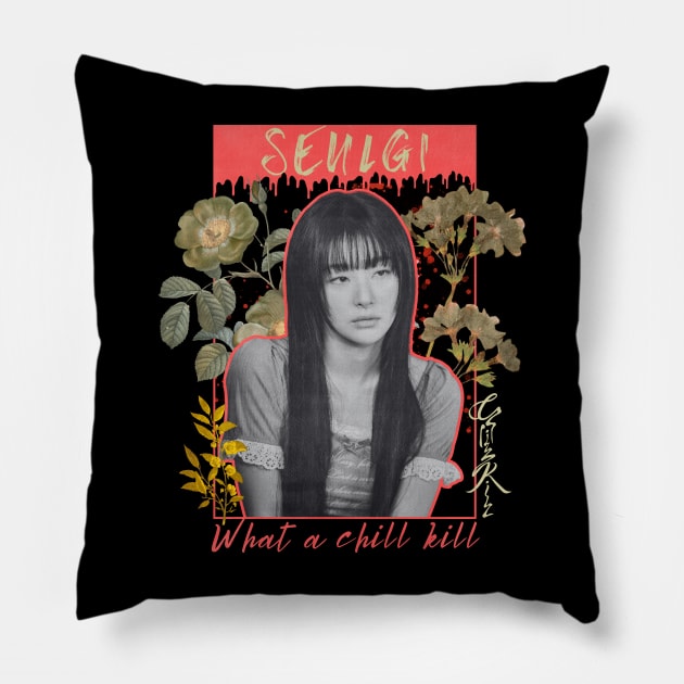 Seulgi Chill Kill Red Velvet Pillow by wennstore