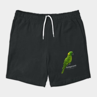 Amigurumi Parrot, white lettering Shorts