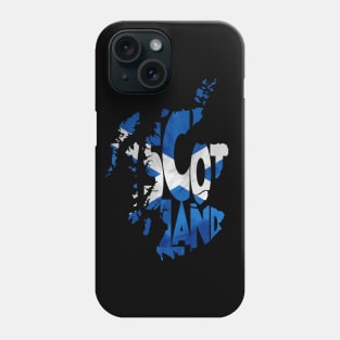 Scotland Typo Map Phone Case