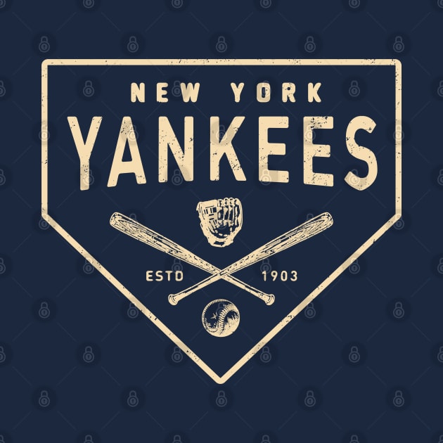 Yankees Home Base by  Buck Tee by Buck Tee