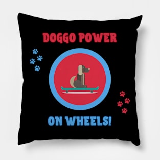 Doggo Power on Wheels! Skate Pillow