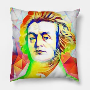 Adam Mickiewicz Colourful Portrait | Adam Mickiewicz Artwork 11 Pillow