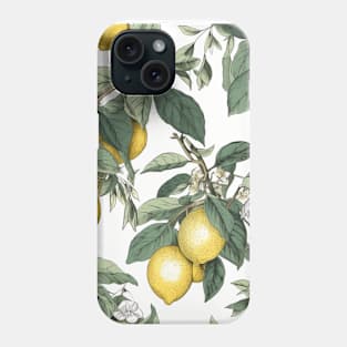 Lemon Fruit Summer Botanicals Phone Case