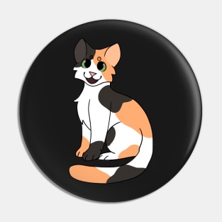 Calico Cat Sitting Pin