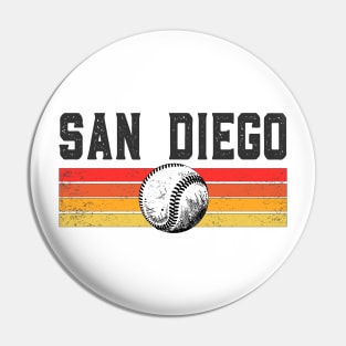 San Diego Retro vintage Baseball Pin