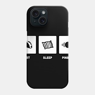 Eat, Sleep, Pinball | Retro Pinball Arcade Design Phone Case