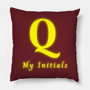 Letter Q Letter Art Pillow