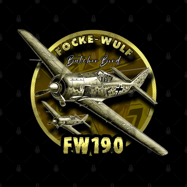 Focke-Wulf Flugzeugbau Fw 190 WW2 German Fighter Aircraft by aeroloversclothing