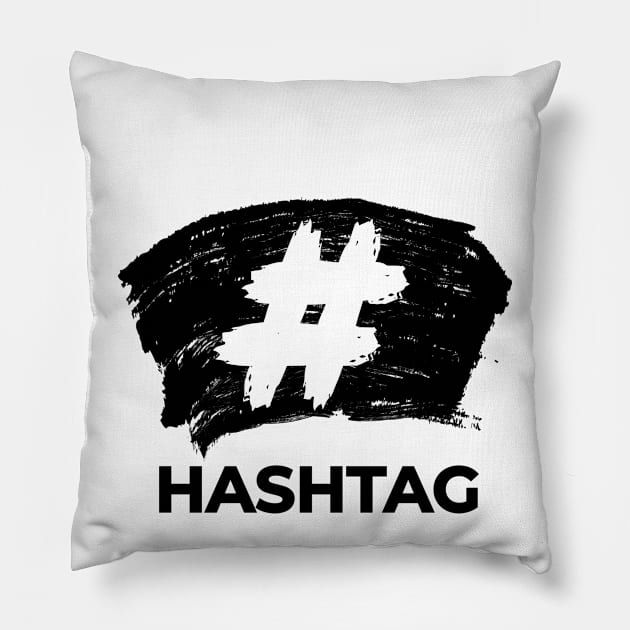 Hashtag Pillow by Designer's Inn