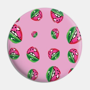 melon lips pattern Pin