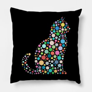 Cat Happy International Dot Day 2024 Polka Dot Men Women Kid Pillow