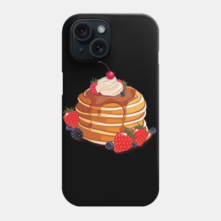 pancakes, kawaii, cream Phone Case