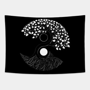 Yin Yang Tree of life Tapestry