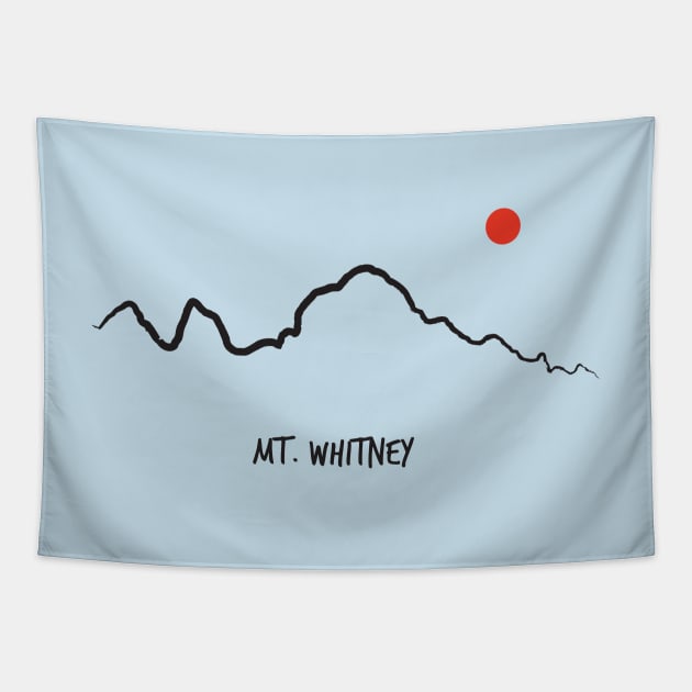 MOUNT WHITNEY T-SHIRT Tapestry by Ediza