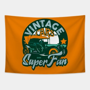 Vintage cars, classic cars, retro cars Tapestry