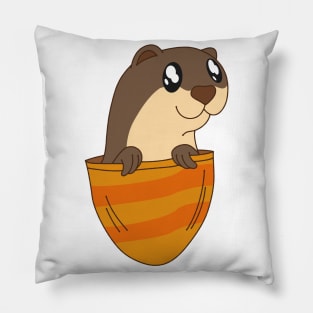 Cute Pocket Otter Pillow