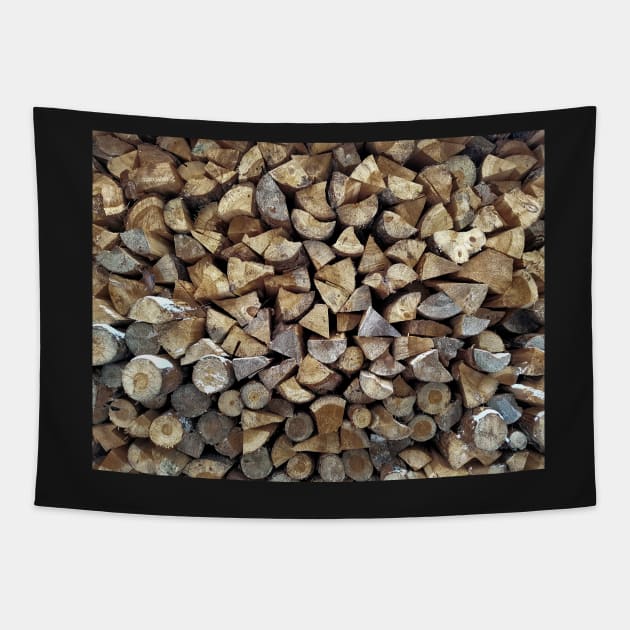 Wood pile Tapestry by Anastasia-03