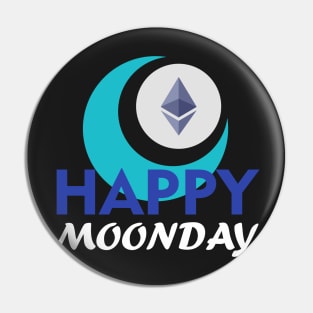 Happy Moonday Ethereum Pin