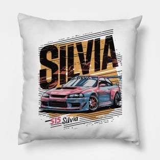 Silvia S15 Vintage Car Pillow