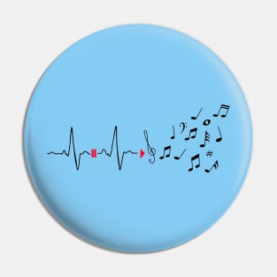 Musical pulse Pin