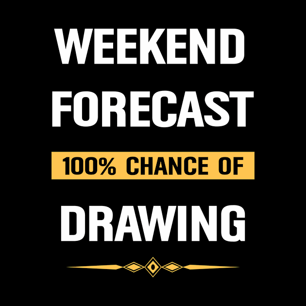 Weekend Forecast Drawing by Happy Life