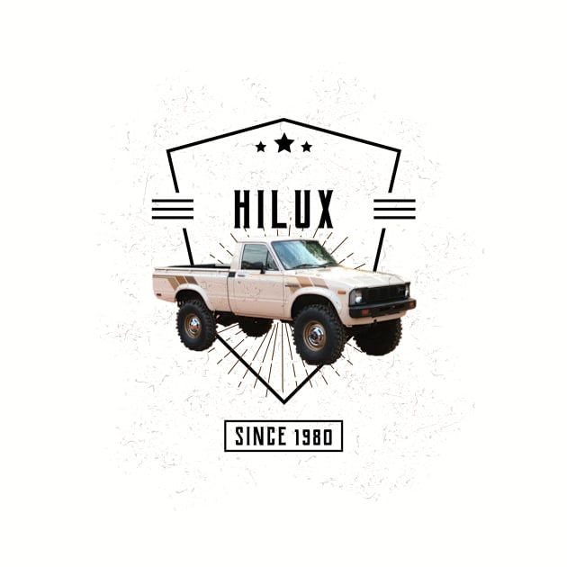 TOYOTA HILUX PICKUP TRUCK T-SHIRT by Cult Classics