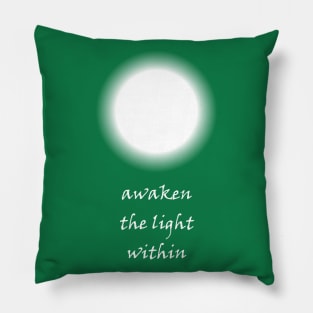 Awaken the Light Within - On the Back of Pillow