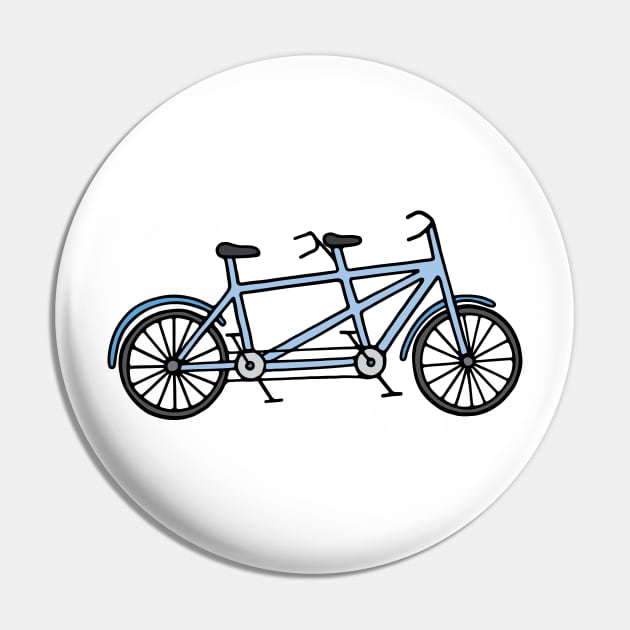 Tandem Bicycle Pin by murialbezanson