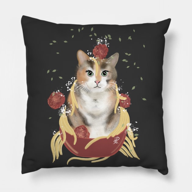 Spaghetti CAT Pillow by UZdesigns