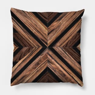 Urban Tribal Pattern No.3 - Wood Pillow