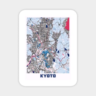 Kyoto - Japan MilkTea City Map Magnet