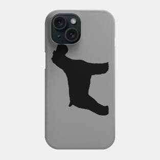 Black Schnauzer Silhouette Phone Case