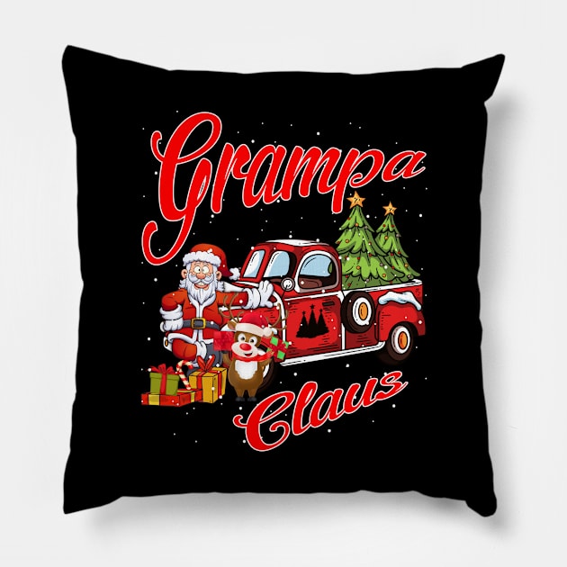 Grampa Claus Santa Car Christmas Funny Awesome Gift Pillow by intelus